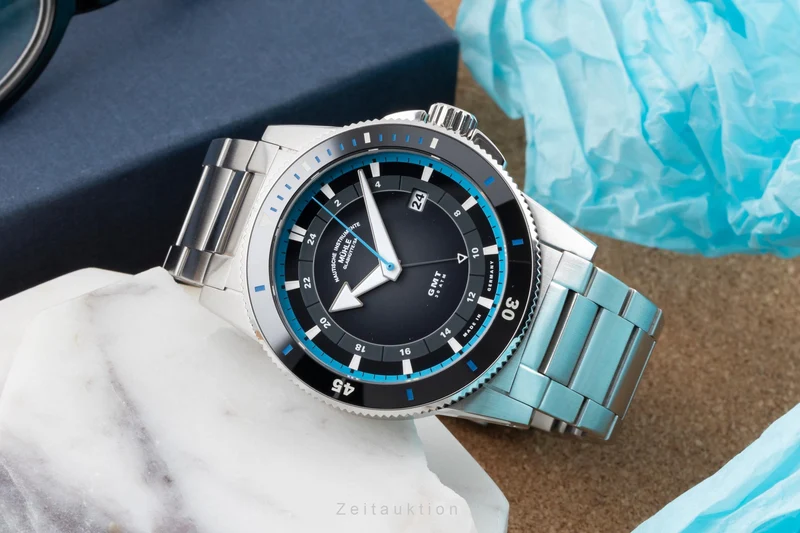 Mühle Sportivo Travel GMT steel automatic men's watch M1-52-13 MB LP: 2950EUR [2604311]