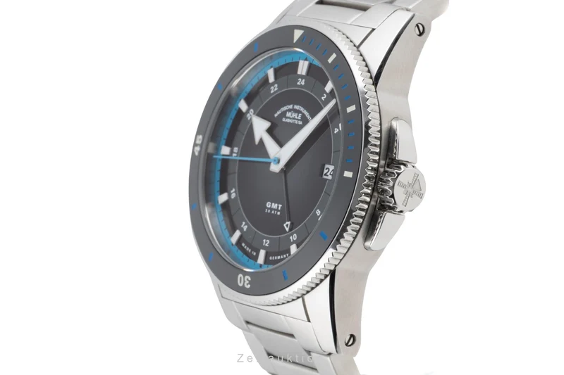 Mühle Sportivo Travel GMT steel automatic men's watch M1-52-13 MB LP: 2950EUR [2604311]