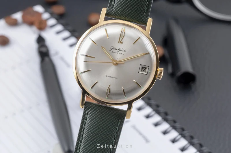 Glashütte Automat gilt-brass automatic men's watch Vintage [2604200]