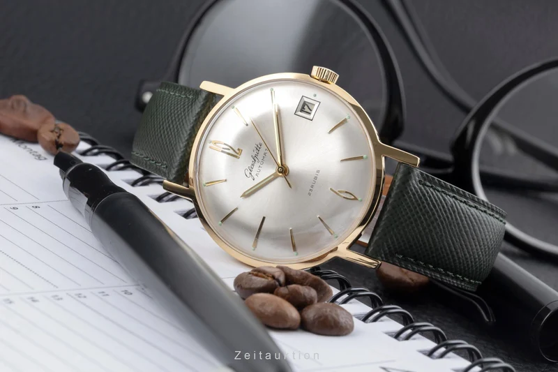 Glashütte Automat gilt-brass automatic men's watch Vintage [2604200]