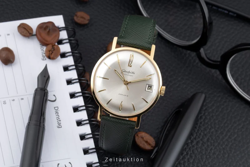Glashütte Automat gilt-brass automatic men's watch Vintage [2604200]