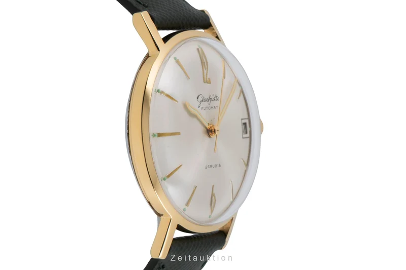 Glashütte Automat gilt-brass automatic men's watch Vintage [2604200]
