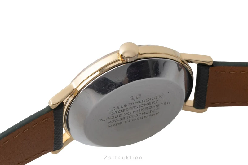 Glashütte Automat gilt-brass automatic men's watch Vintage [2604200]