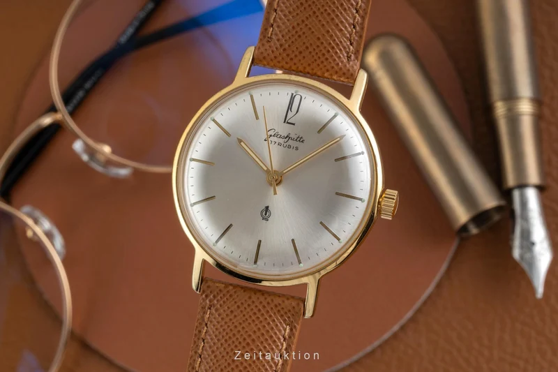Glashütte gilt-brass manual winding men's watch Vintage [2604196]