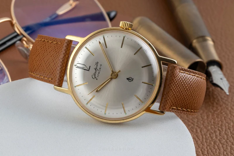 Glashütte gilt-brass manual winding men's watch Vintage [2604196]