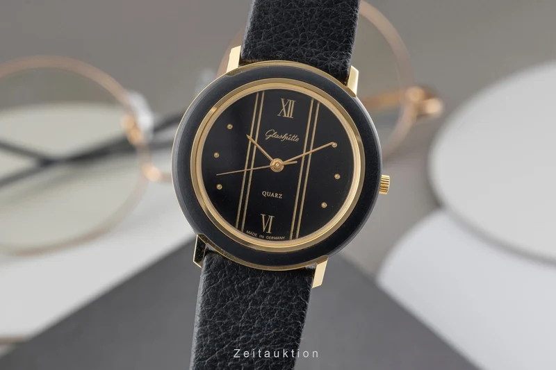 Glashütte gilt-brass quartz men's watch Vintage [2604155]