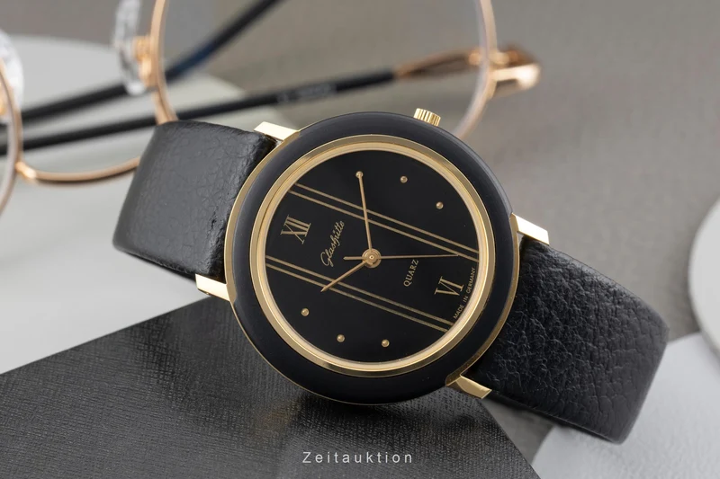 Glashütte gilt-brass quartz men's watch Vintage [2604155]