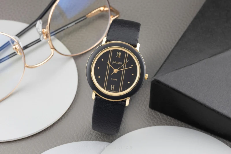 Glashütte gilt-brass quartz men's watch Vintage [2604155]