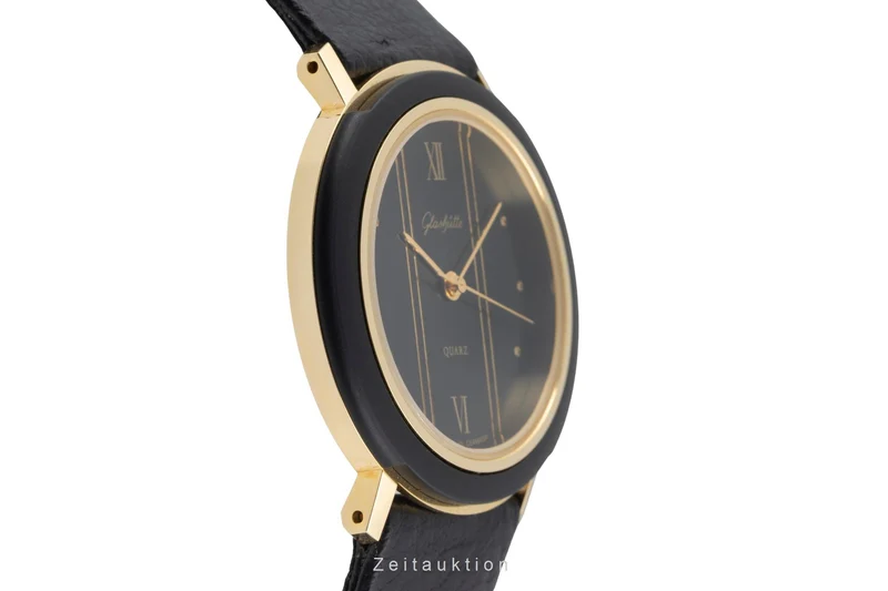 Glashütte gilt-brass quartz men's watch Vintage [2604155]
