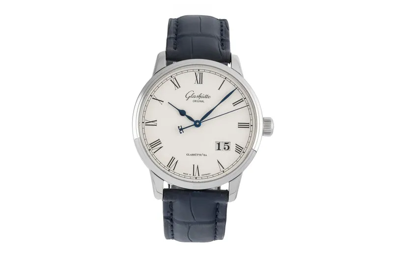Glashütte Senator steel automatic men's watch 100-03-32-42-04 [2604078]