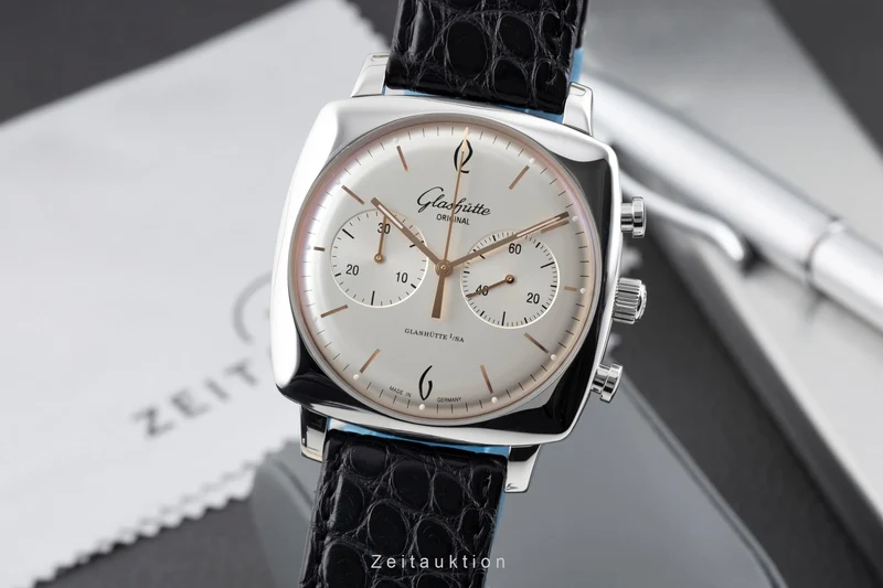 Glashütte Senator Sixties chronograph steel automatic men's watch 1-39-34-03-32-04 [2604069]