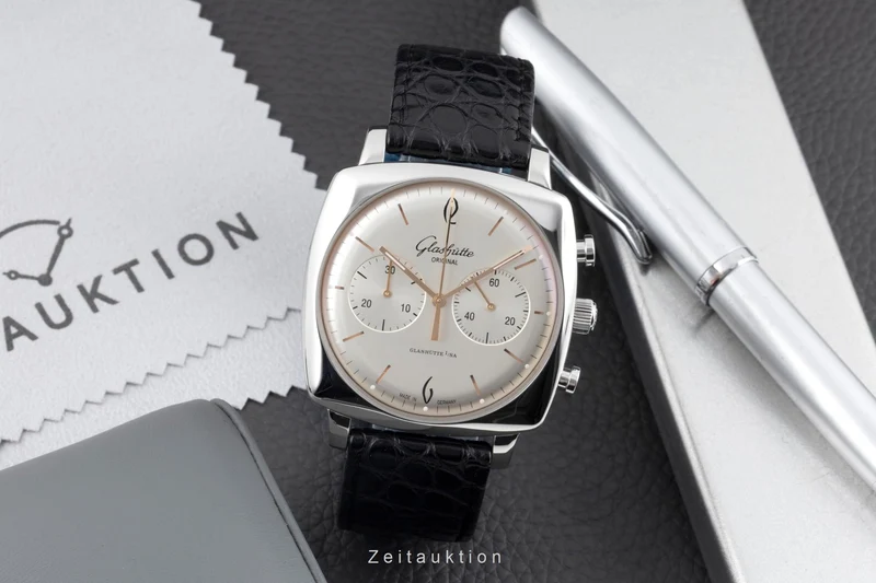 Glashütte Senator Sixties chronograph steel automatic men's watch 1-39-34-03-32-04 [2604069]