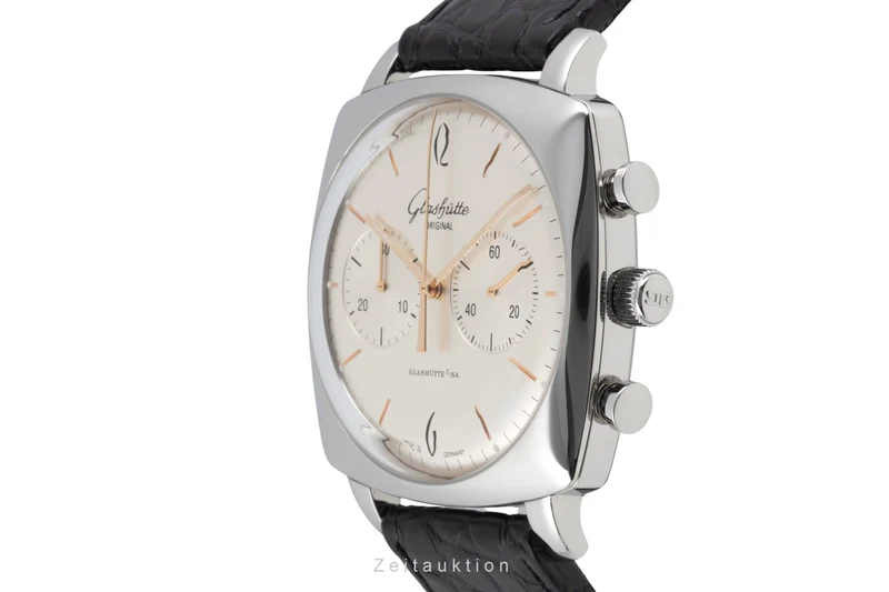 Glashütte Senator Sixties chronograph steel automatic men's watch 1-39-34-03-32-04 [2604069]