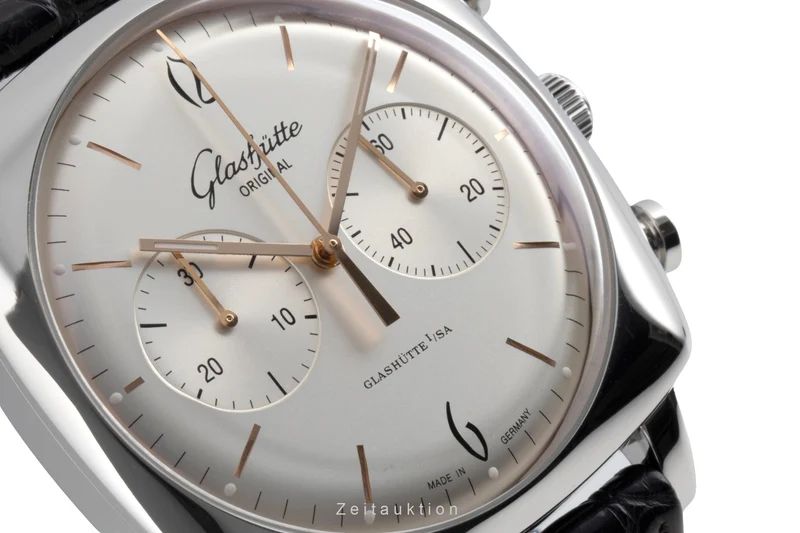 Glashütte Senator Sixties chronograph steel automatic men's watch 1-39-34-03-32-04 [2604069]