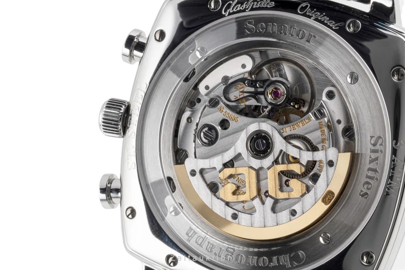 Glashütte Senator Sixties chronograph steel automatic men's watch 1-39-34-03-32-04 [2604069]