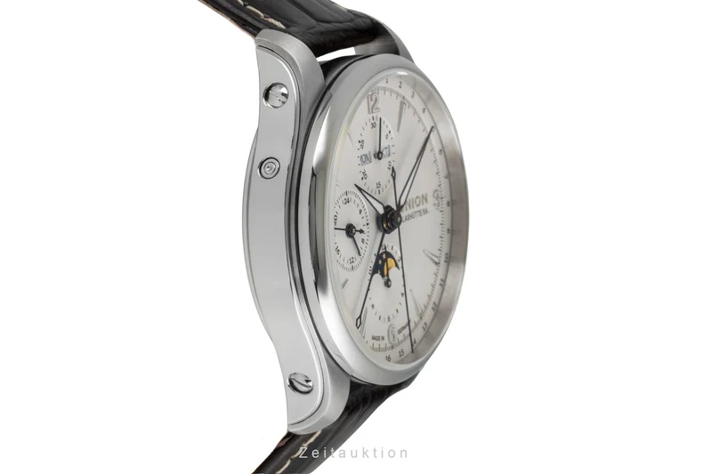 Union Glashütte Belisar chronograph steel automatic men's watch D014.425.16.017.00 LP: 3600EUR [2603982]
