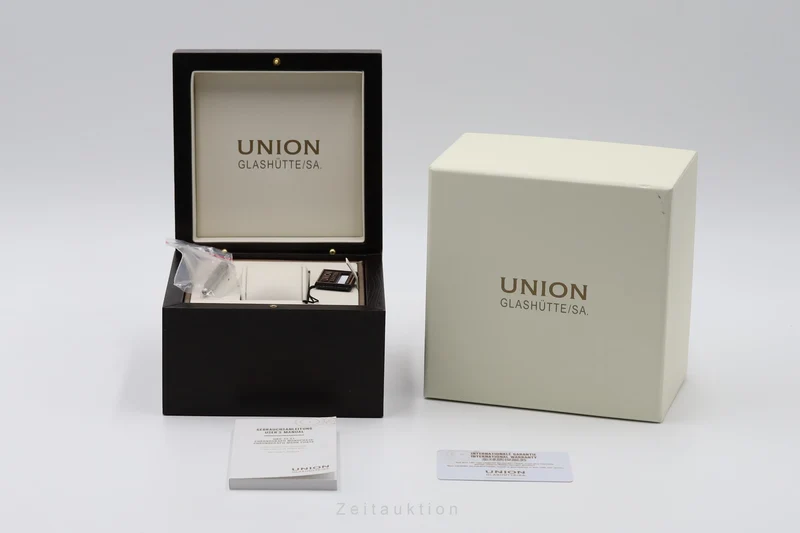 Union Glashütte Belisar chronograph steel automatic men's watch D014.425.16.017.00 LP: 3600EUR [2603982]