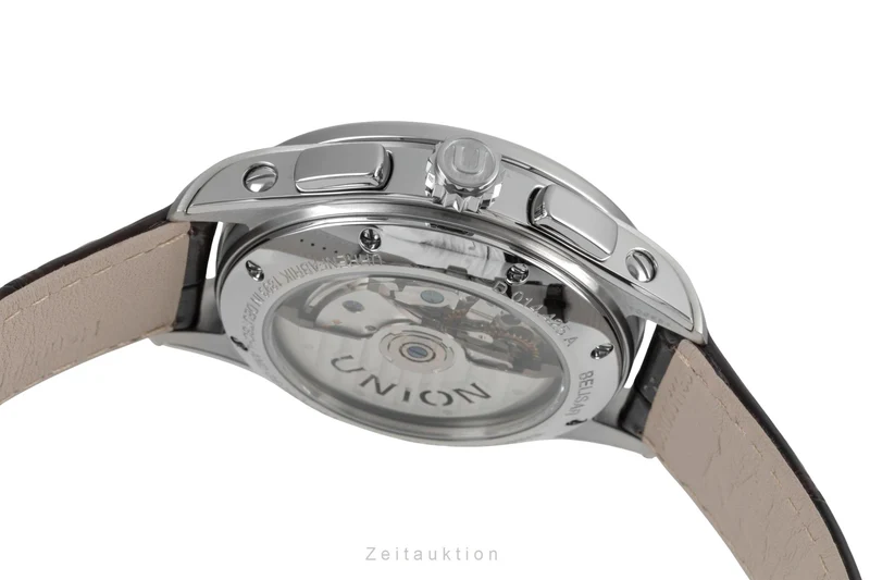 Union Glashütte Belisar chronograph steel automatic men's watch D014.425.16.017.00 LP: 3600EUR [2603982]