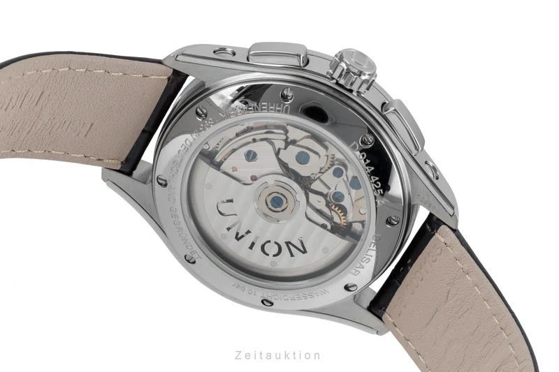 Union Glashütte Belisar chronograph steel automatic men's watch D014.425.16.017.00 LP: 3600EUR [2603982]