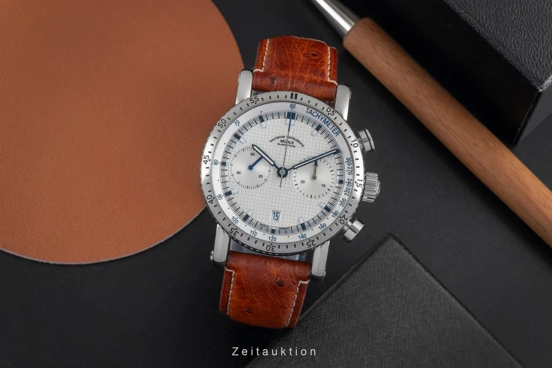 Mühle Teutonia I chronograph steel automatic men's watch M1-29-65-200LB [2603813]