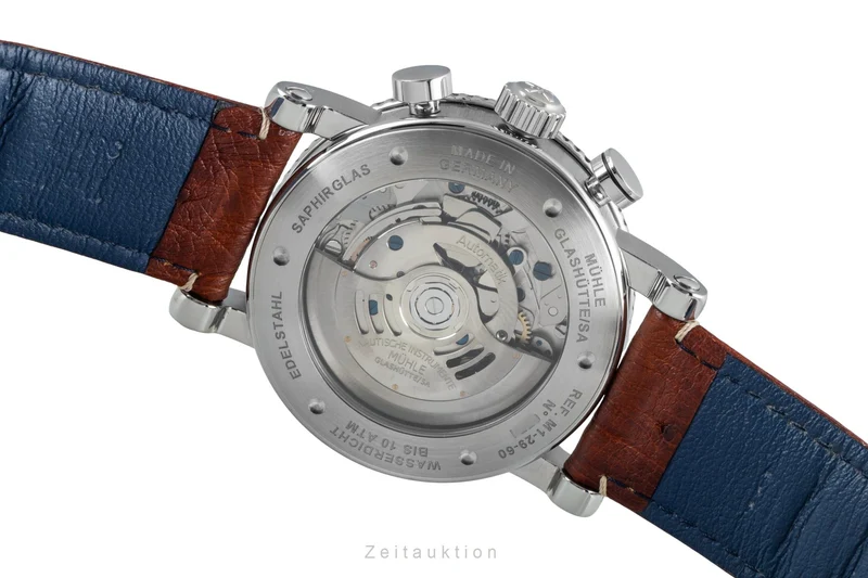 Mühle Teutonia I chronograph steel automatic men's watch M1-29-65-200LB [2603813]