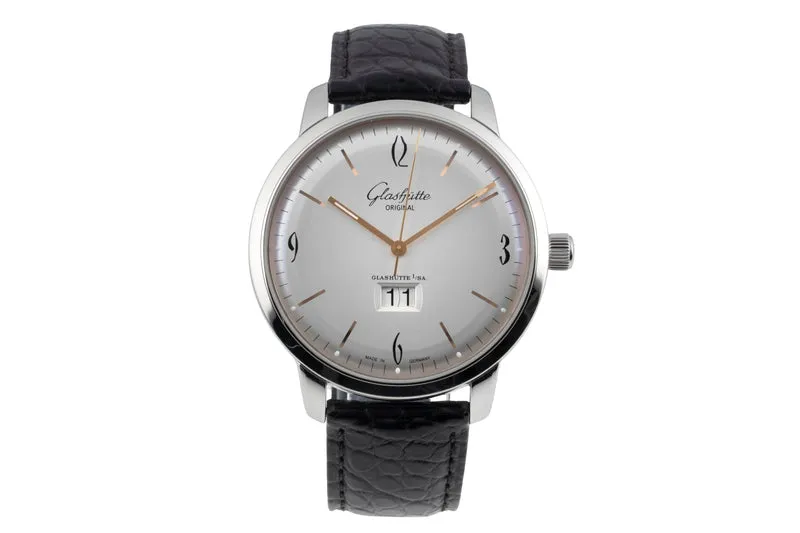 Glashütte Sixties steel automatic men's watch 2-39-47-01-02-04 LP: 8800EUR [2603911]
