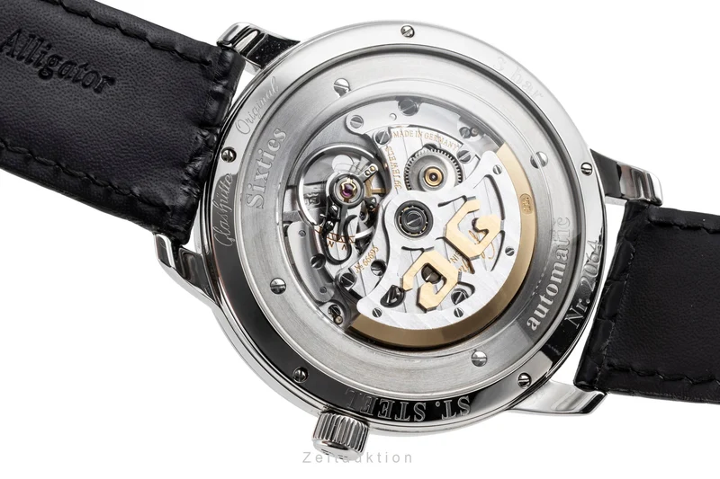 Glashütte Sixties steel automatic men's watch 2-39-47-01-02-04 LP: 8800EUR [2603911]