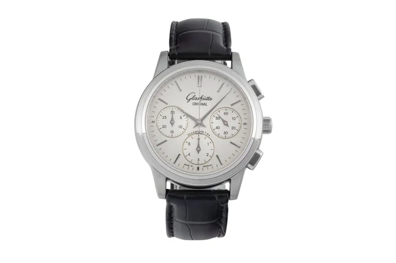 Glashütte Senator chronograph steel automatic men's watch 1-39-31-11-13-04 [2603951]