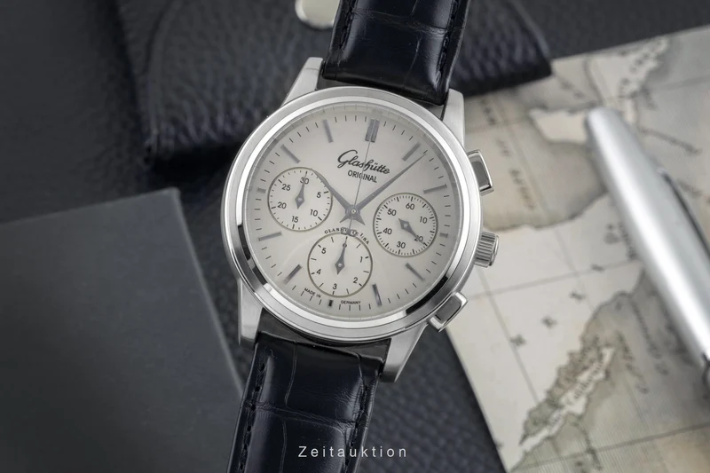 Glashütte Senator chronograph steel automatic men's watch 1-39-31-11-13-04 [2603951]