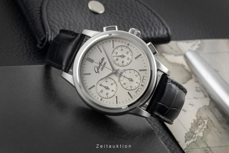 Glashütte Senator chronograph steel automatic men's watch 1-39-31-11-13-04 [2603951]