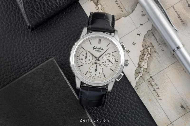 Glashütte Senator chronograph steel automatic men's watch 1-39-31-11-13-04 [2603951]