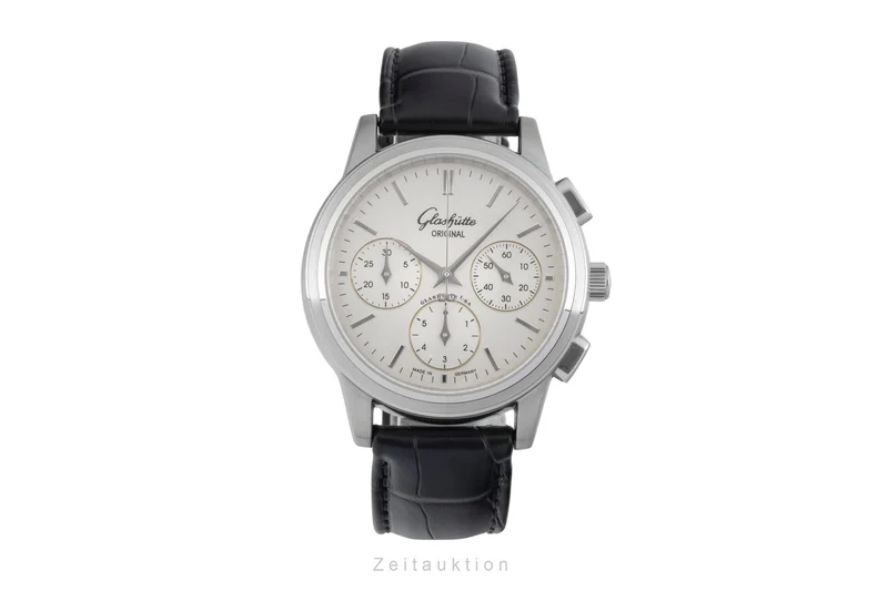 Glashütte Senator chronograph steel automatic men's watch 1-39-31-11-13-04 [2603951]