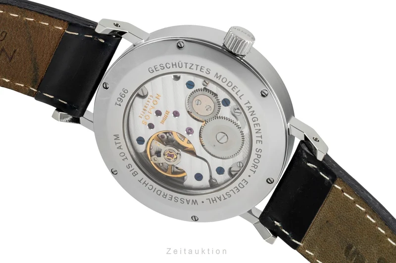 Nomos Tangente Sport steel manual winding men's watch 531 [2603788]