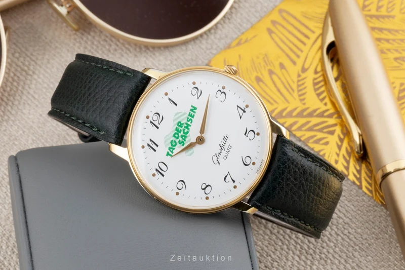 Glashütte gold-plated quartz unisex [2603575]