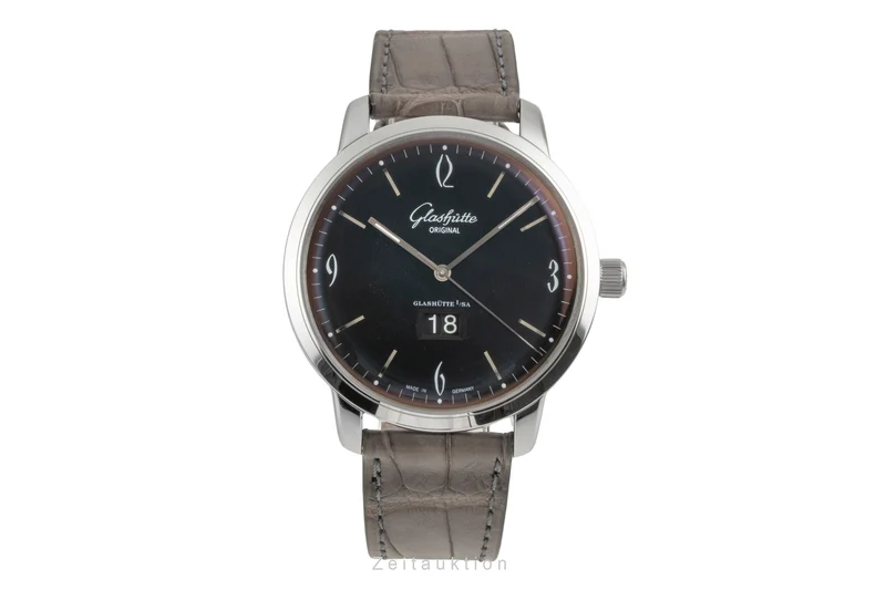 Glashütte Senator Sixties steel automatic men's watch 2-39-47-03-02-04 LP: 8800EUR [2603544]