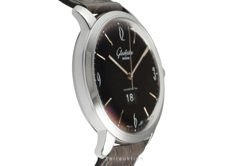 Glashütte Senator Sixties steel automatic men's watch 2-39-47-03-02-04 LP: 8800EUR [2603544]