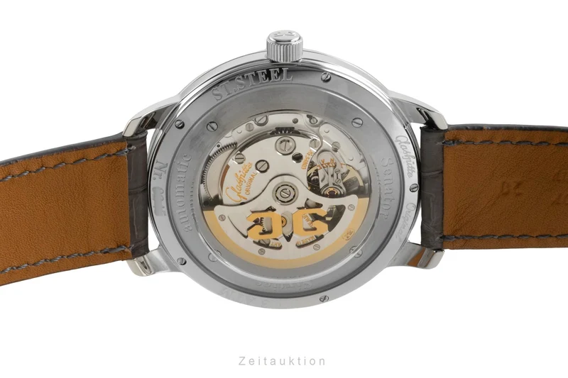 Glashütte Senator Sixties steel automatic men's watch 2-39-47-03-02-04 LP: 8800EUR [2603544]