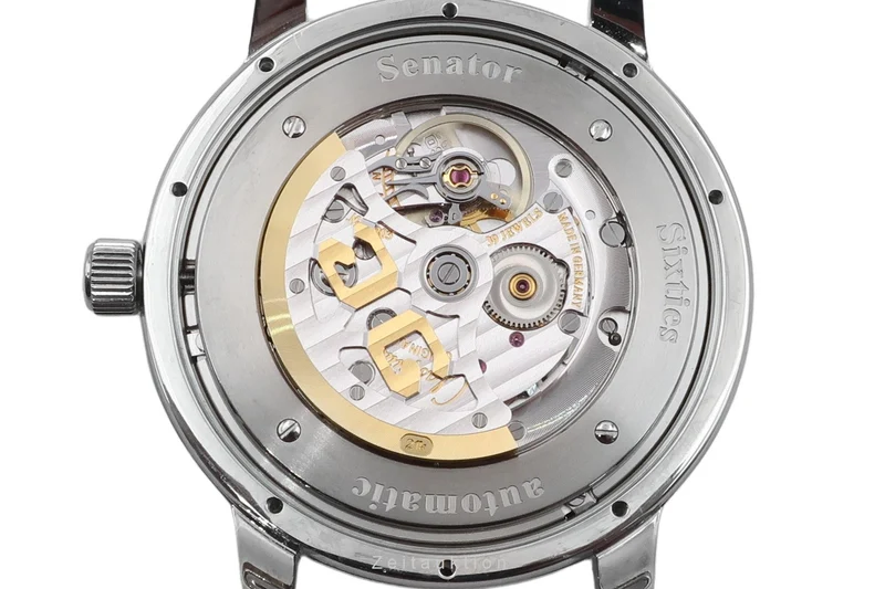 Glashütte Senator Sixties steel automatic men's watch 2-39-47-03-02-04 LP: 8800EUR [2603544]