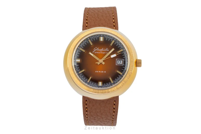 Glashütte Spezimatic gilt-brass automatic men's watch Vintage [2603803]