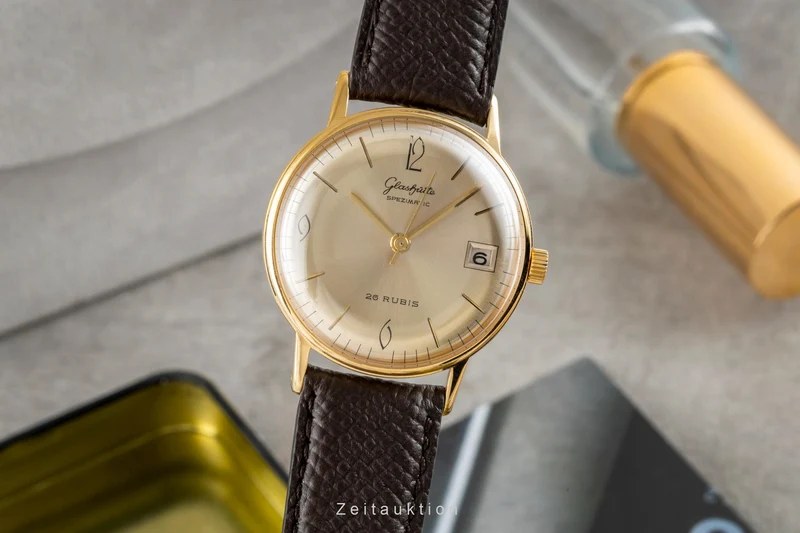 Glashütte Spezimatic gilt-brass automatic men's watch Vintage [2603804]