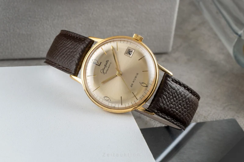 Glashütte Spezimatic gilt-brass automatic men's watch Vintage [2603804]