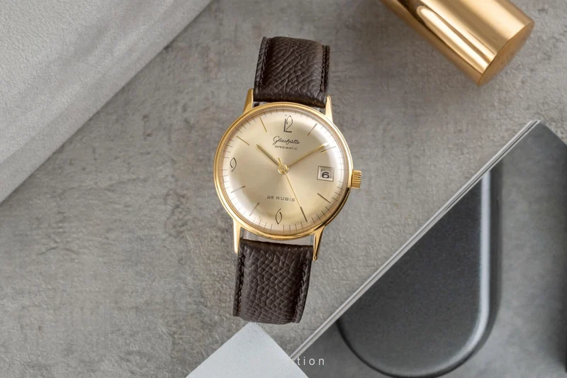 Glashütte Spezimatic gilt-brass automatic men's watch Vintage [2603804]