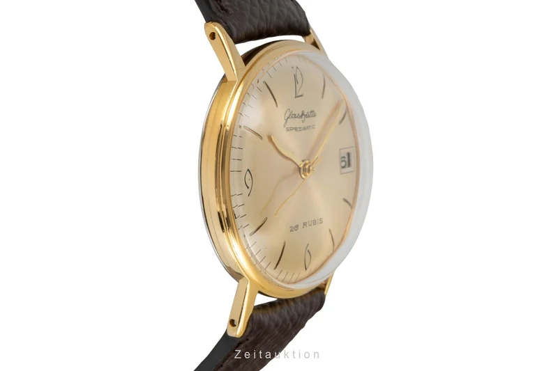 Glashütte Spezimatic gilt-brass automatic men's watch Vintage [2603804]