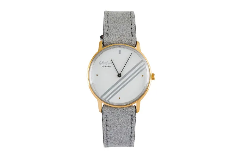 Glashütte gold-plated manual winding men's watch [2603464]