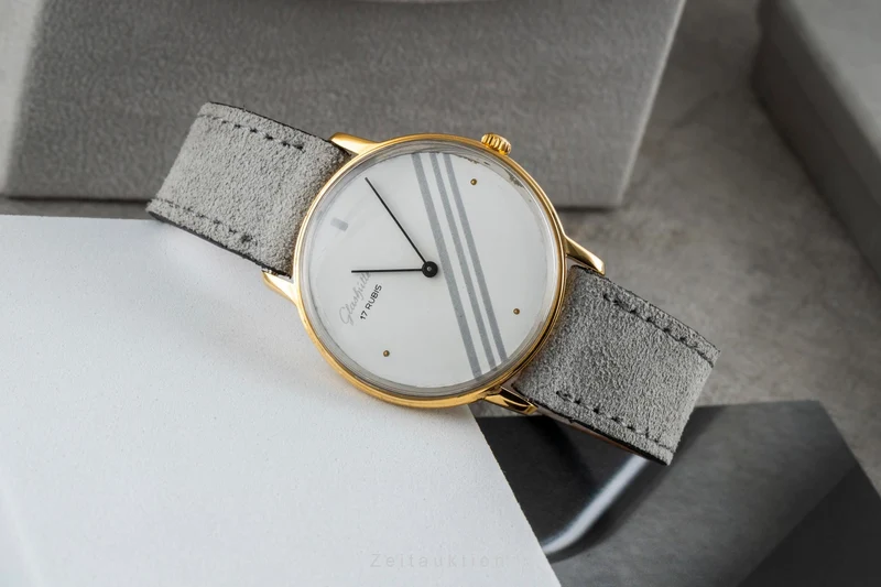 Glashütte gold-plated manual winding men's watch [2603464]