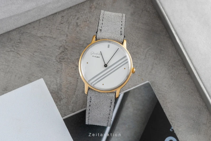 Glashütte gold-plated manual winding men's watch [2603464]