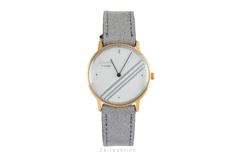 Glashütte gold-plated manual winding men's watch [2603464]