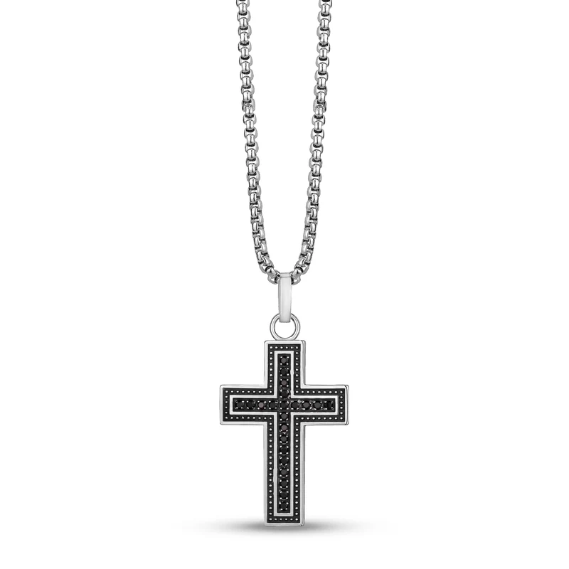 Steinbesetzter Kreuz-Anhänger