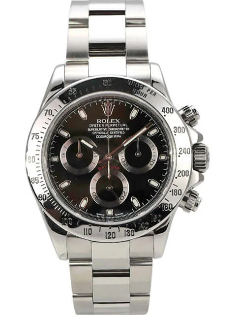 Rolex Daytona Edelstahl 116520 Schwarz