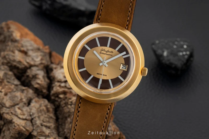 Glashütte Spezimatic gilt-brass automatic men's watch Vintage [2603182]